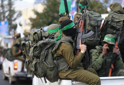 Hamas-Kämpfer in Beit Hanun im Gazastreifen