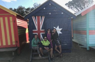 Christine, Jerôme, Joëlle und Sonia in Australien (Bild: privat)