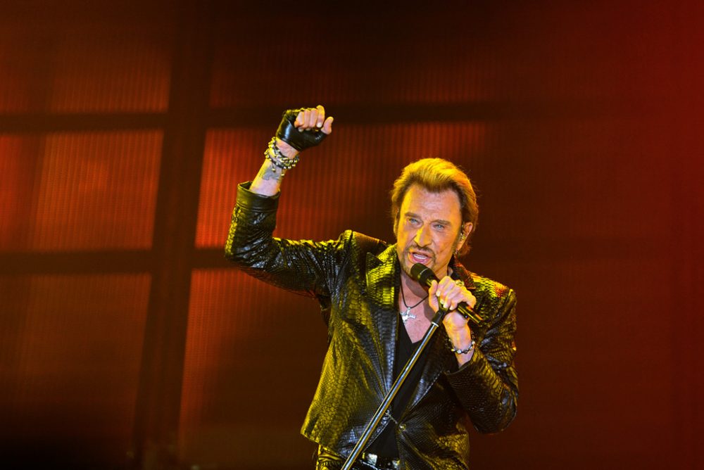 Johnny Hallyday bei einem Konzert in Bordeaux 2013