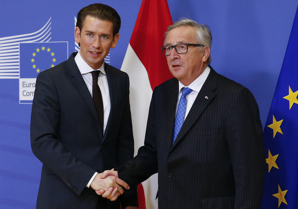 Österreichs neuer Bundeskanzler Sebastian Kurz auf Antrittsbesuch bei EU-Kommissionspräsident Jean-Claude Juncker