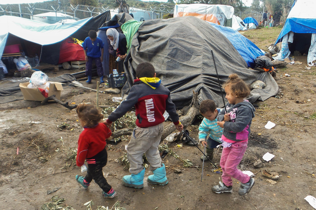 Flüchtlingscamp auf der griechischen Insel Lesbos (Bild: Anthi Pazianou/AFP)