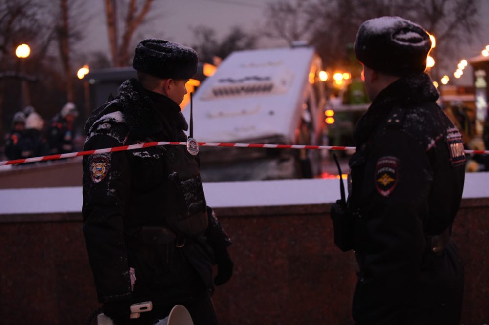 Moskau: Bus fährt in Menschenmenge