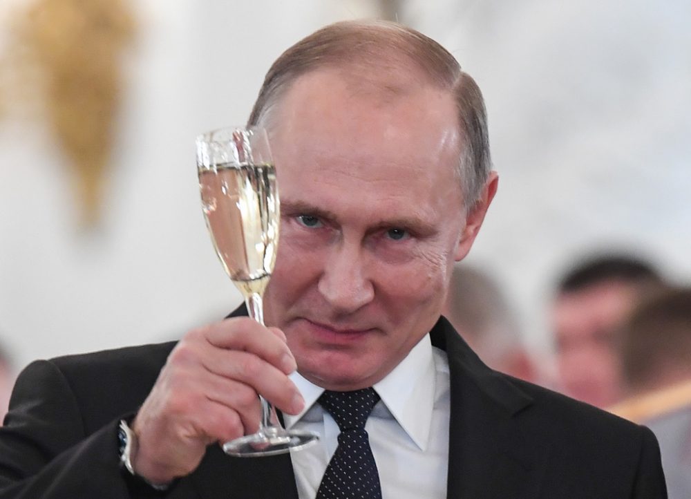 Präsident Wladimir Putin bei einem Empfang für das russische Militär am 28.12. (Bild: Kirill Kudryavtsev/AFP)