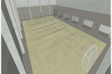 So soll die neue Reuländer Schulsporthalle nach Fertigstellung aussehen