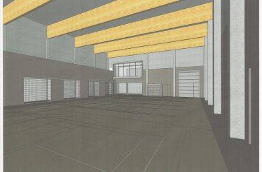 So soll die neue Reuländer Schulsporthalle nach Fertigstellung aussehen