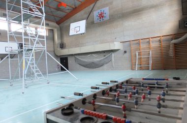 Schulsporthalle von Burg Reuland wird umgebaut (Bild: Stephan Pesch/BRF)