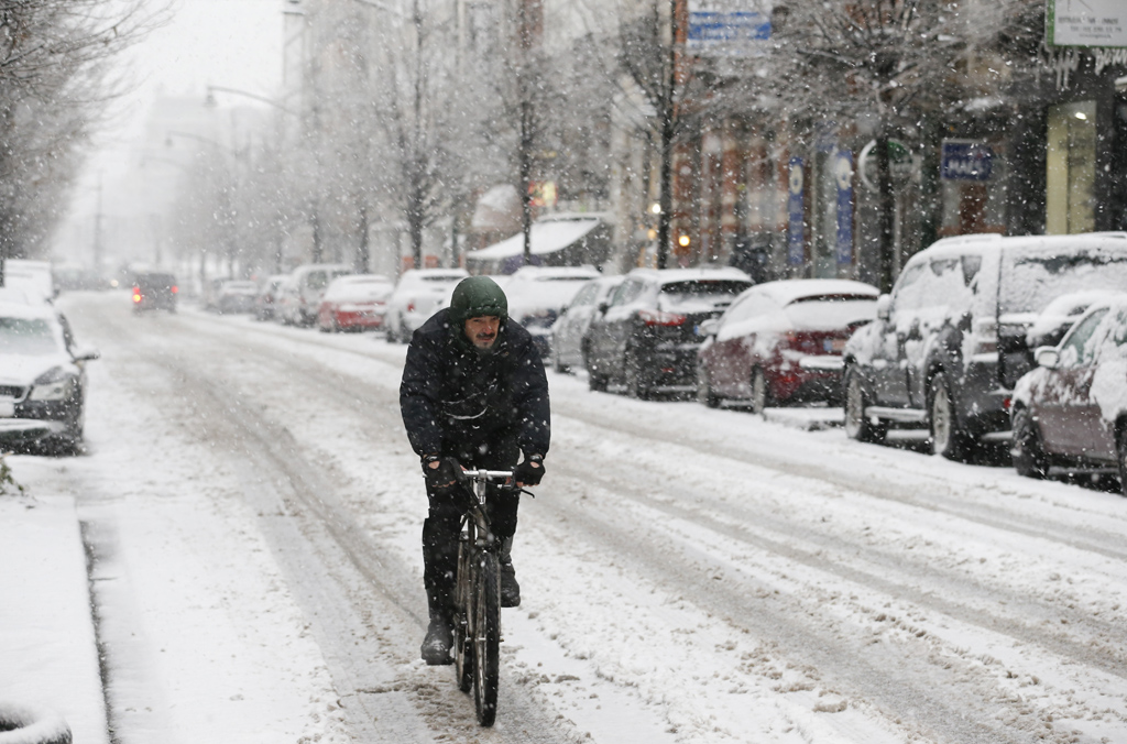 Wintereinbruch in Brüssel (Xinhua Ye Pingfan/BELGA)
