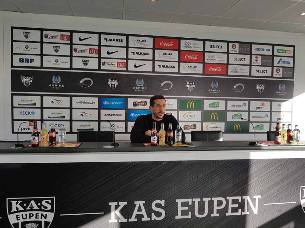 AS-Eupen-Spieler Florian Raspentino (Bild: Christophe Ramjoie/BRF)