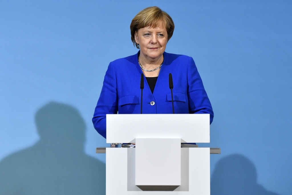 Die deutsche Kanzlerin Angela Merkel am 12.1.2018 in Berlin (Bild: John MacDougall/AFP)