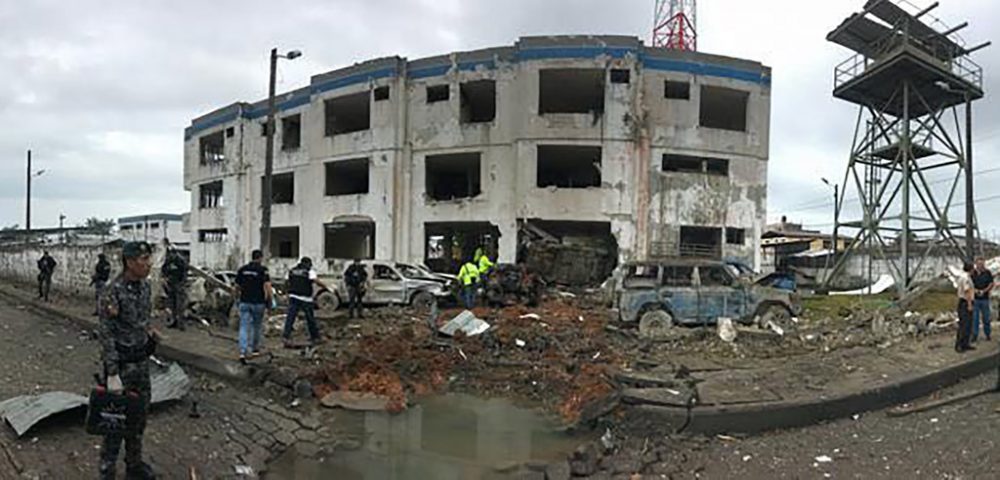 Anschlag auf Polizei in Ecuador (Bild: Regierung Ecuador/AFP)