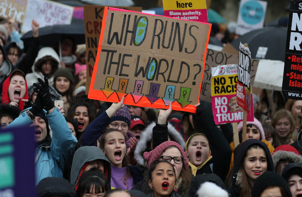 Anti-Trump-Proteste zum JahrestagN