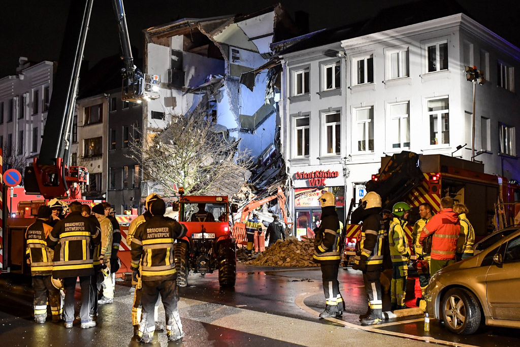 Schwere Explosion in Antwerpen am 15. Januar 2018