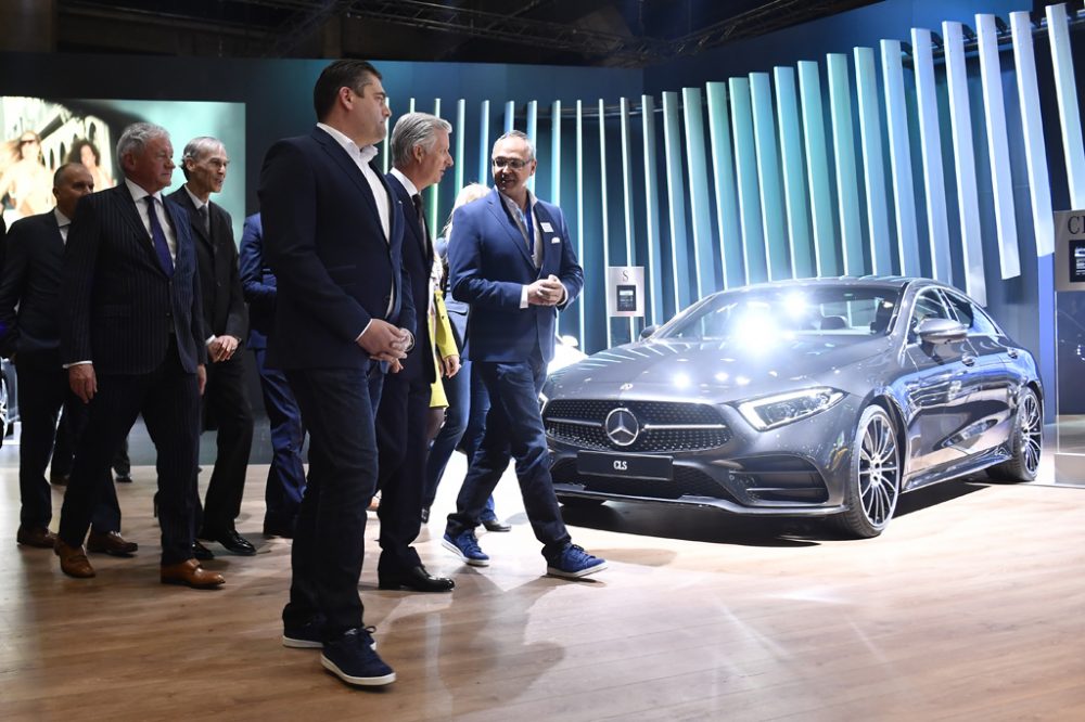 König Philippe zu Gast beim 96. Brüsseler Autosalon (Bild: Dirk Waem/Belga)