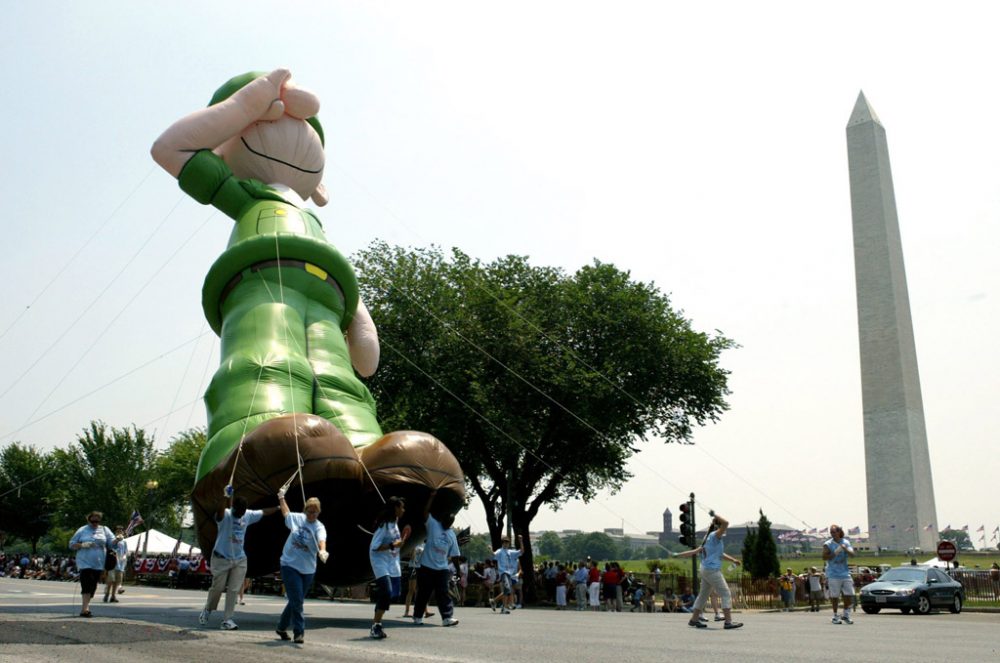 Figur Beetle Bailey in Washingotn (Archivbild 2003: Evan Vucci/epa)