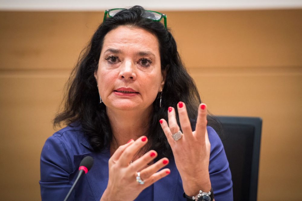 Christine Defraigne (MR) am 24.5.2017 im Föderalparlament in Brüssel (Bild: Laurie Dieffembacq/BELGA)