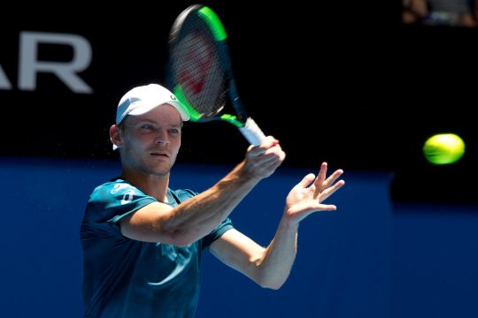 David Goffin beim Hopman-Cup in Australien (Bild: Tony Ashby/AFP)
