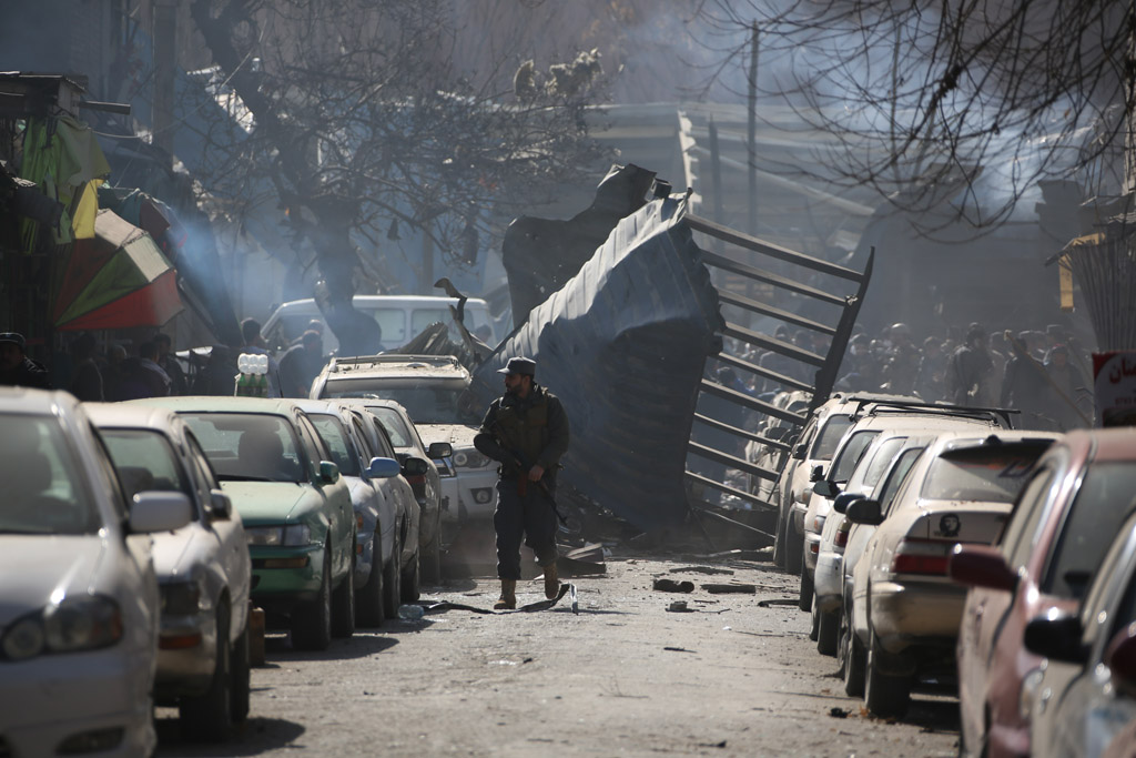 Anschlag in Kabul 27.1.2018 (Bild: Rahmat Alizadah/afp)