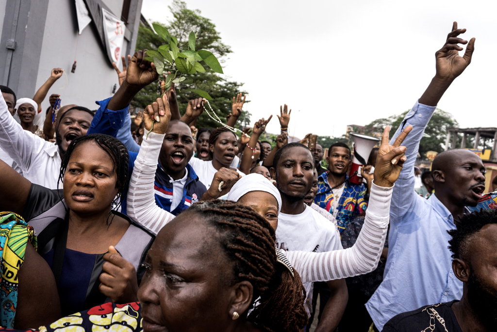 Demonstrationen gegen den kongolesischen Präsidenten Kabila in Kinshasa