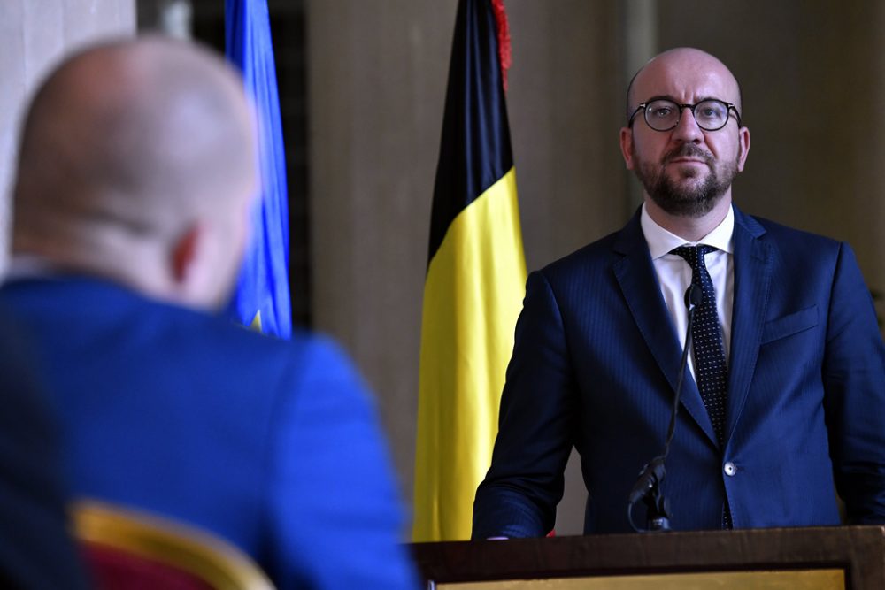 Theo Francken und Charles Michel (Bild: Eric Lalmand/BELGA)