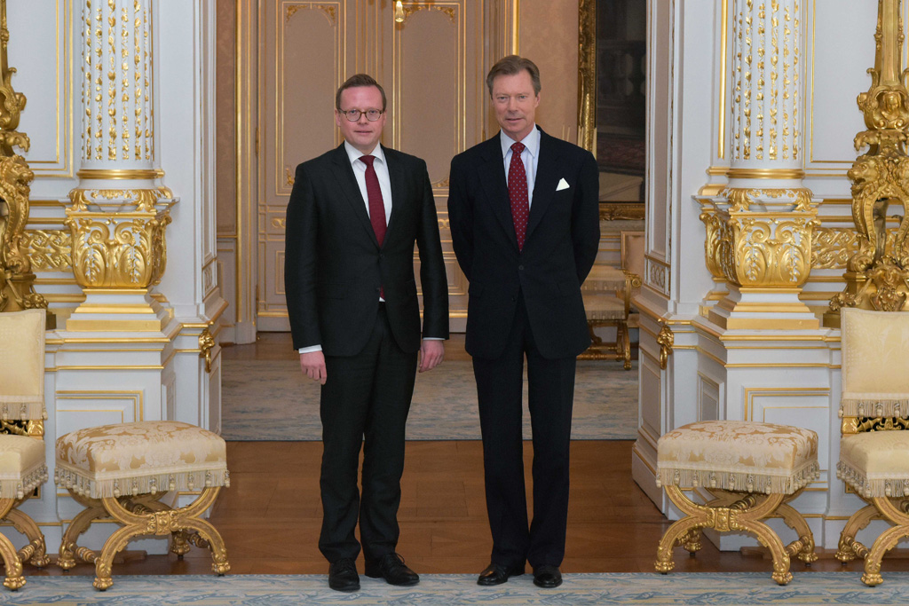 Großherzog Henri empfängt Parlamentspräsident Alexander Miesen
