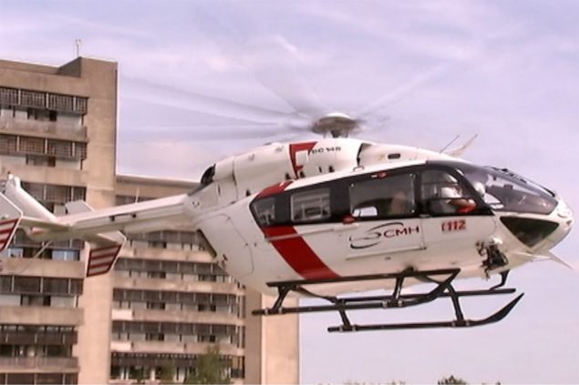Mike, der neue Helikopter von Bra-sur-Lienne (Bild: RTBF)