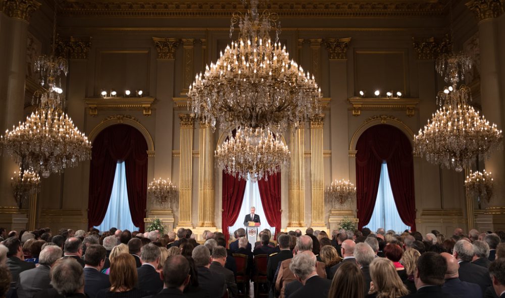 Neujahrsempfang im Brüsseler Stadtschloss (Bild: Benoit Doppagne/BELGA)