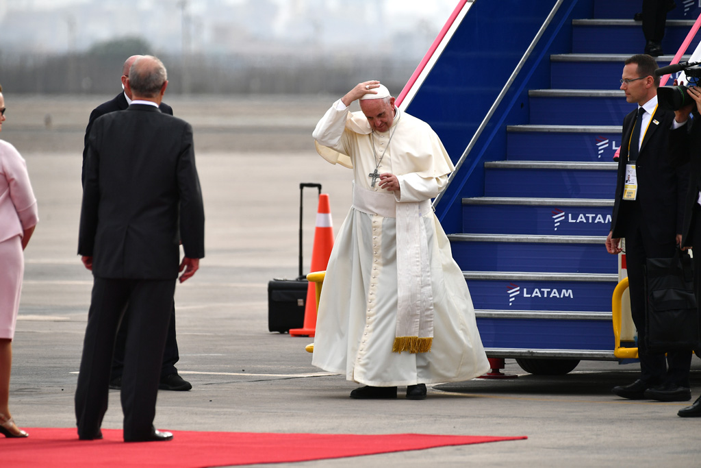 Papst Franziskus ist in Peru gelandet