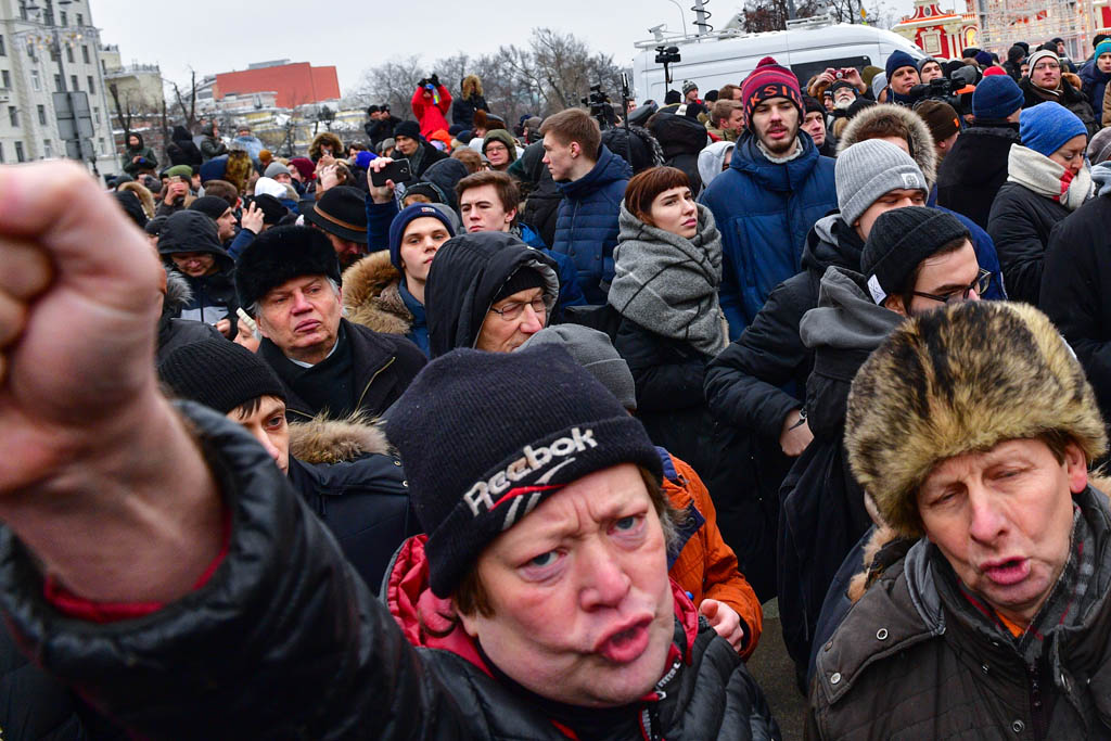 Proteste in Moskau (Bild: Mladen Antonov/afp)