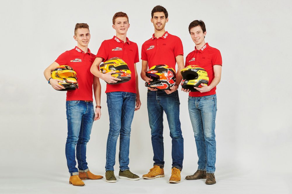 RACB National Team 2018: Denis Dupont, Ulysse De Pauw, Guillaume de Mévius und Louis Louka