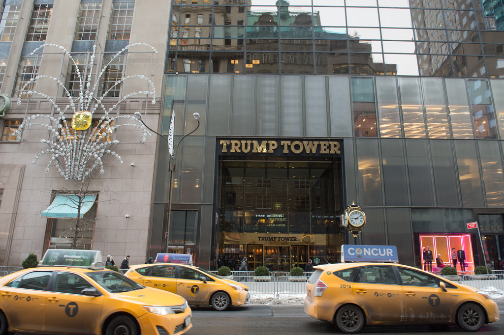 Trump Tower in der New Yorker Fifth Avenue am 8.1.2018 (Bild: Bryan R. Smith/AFP)