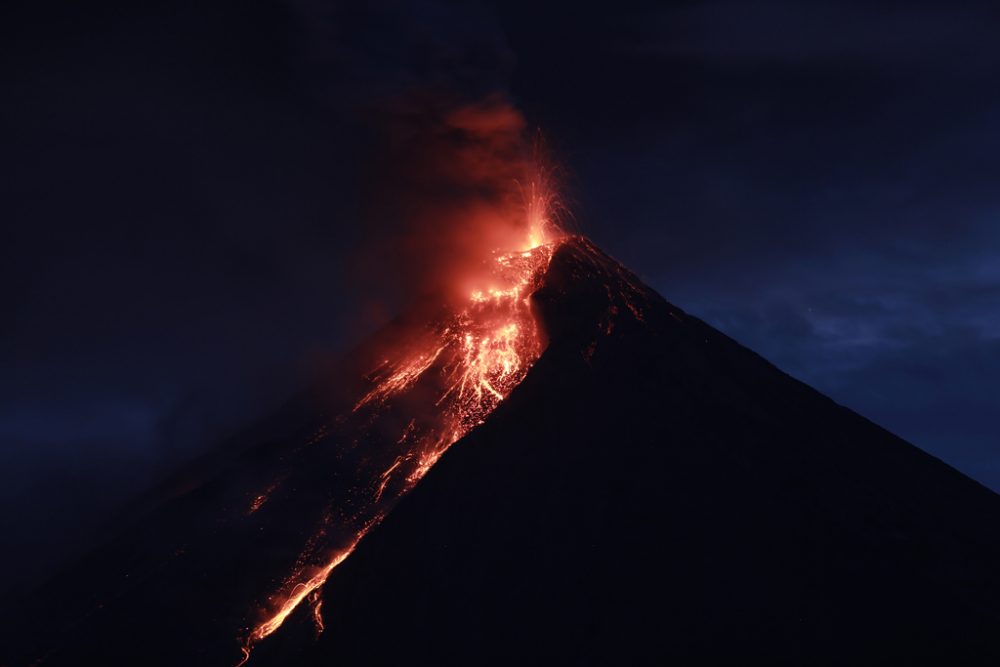 Vulkan Mayon auf den Philippinen (Bild: Rouelle Umali/afp)