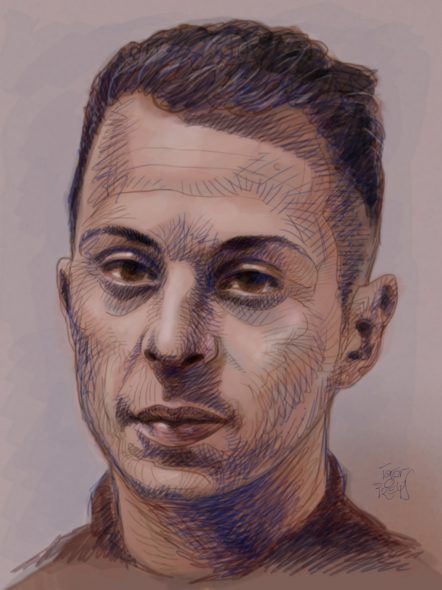 Skizze von Salah Abdeslam
