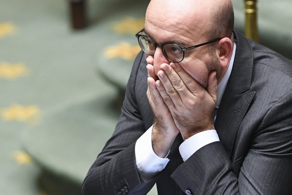 Premierminister Charles Michel am Donnerstag in der Kammer (Bild: Laurie Dieffembacq/Belga)