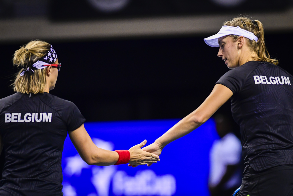 Kirsten Flipkens und Elise Mertens bilden das belgische Fed-Cup-Doppel