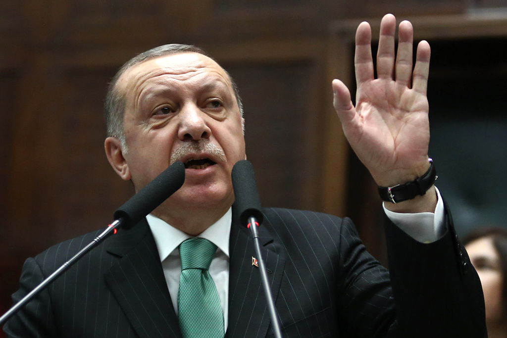 Der türkische Staatspräsident Recep Tayyip Erdogan am 13.2.2018 in Ankara