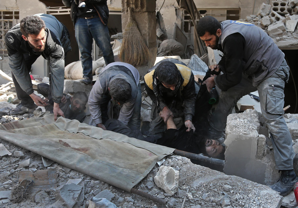 Syrisches Rebellengebiet Ost-Ghuta bei Damaskus (Bild: Abdulmonam Eassa/AFP)