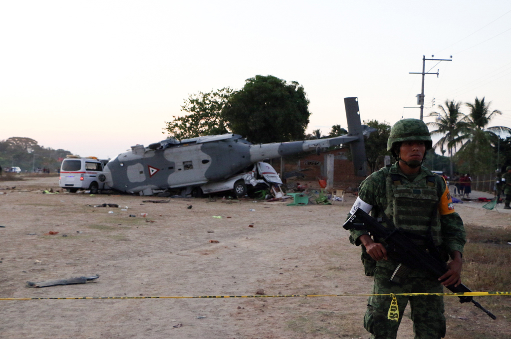Hubschrauber in Mexiko abgestürzt