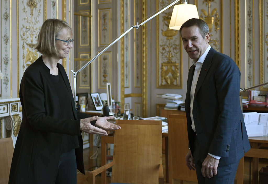 Jeff Koons zu Gast bei Frankreichs Kulturministerin Françoise Nyssen