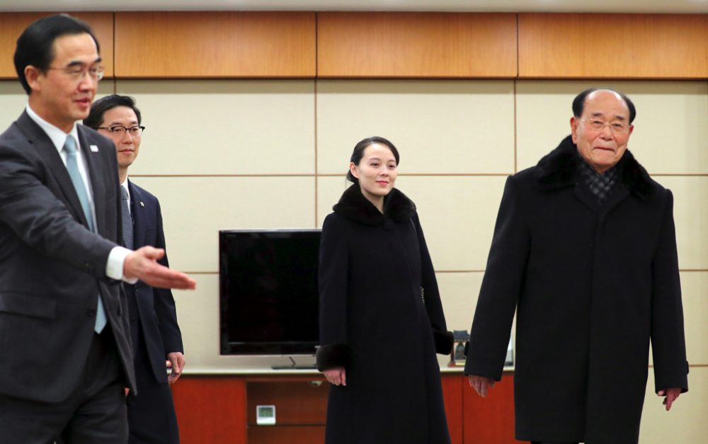 Kim Jong Uns Schwester Kim Yo Jong ist in Südkorea eingetroffen