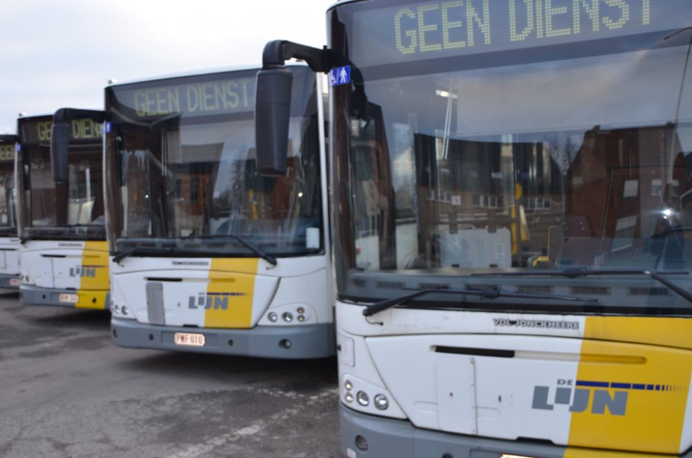 Streik bei der öffentlichen Nahverkehrsgesellschaft De Lijn