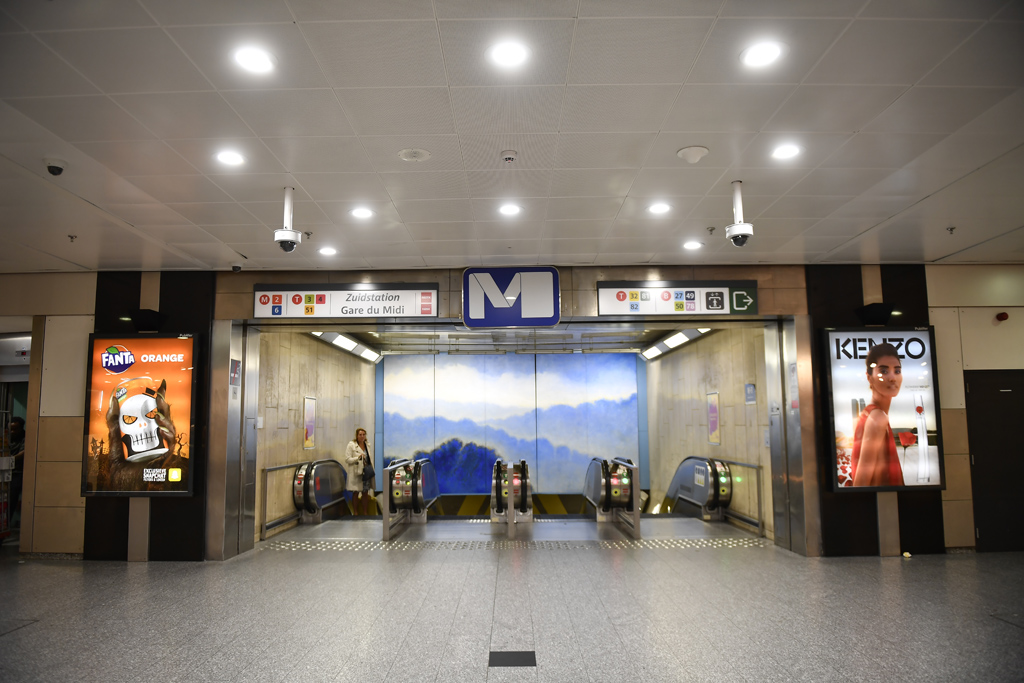 Metrostation "Gare du midi" in Brüssel (Bild: Camille Delannois/Belga)