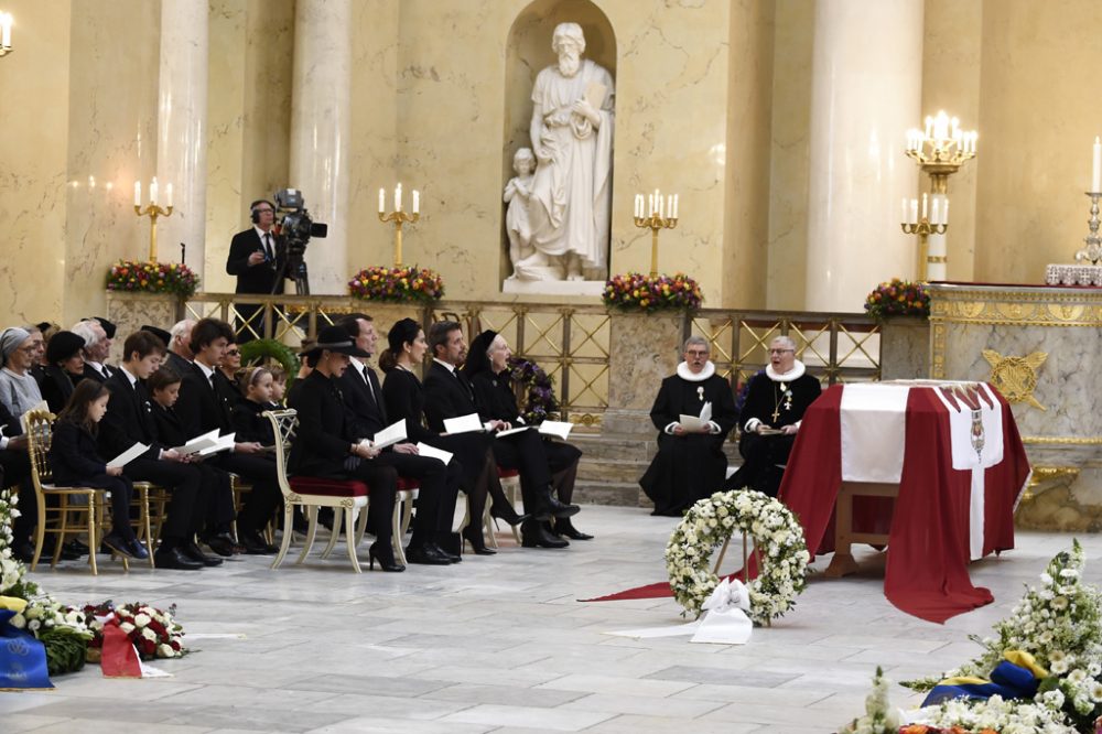 Begräbnisfeier für Prinz Henrik am 20. Februar in der Christiansborg Palace Kapelle in Kopenhagen (Bild: Henning Bagger/Scanpix/AFP)