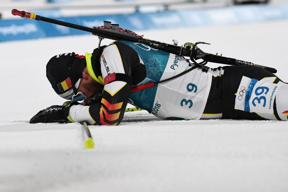 Michael Rösch beim Biathlon-Sprint bei den Olympischen Spielen in Pyeongchang