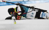 Michael Rösch beim Biathlon-Sprint bei den Olympischen Spielen in Pyeongchang