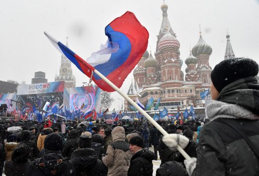 Patriotische Demo in Moskau (Bild: Vasily Maximov/AFP)
