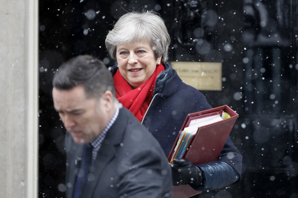 Theresa May am Mittwoch in London