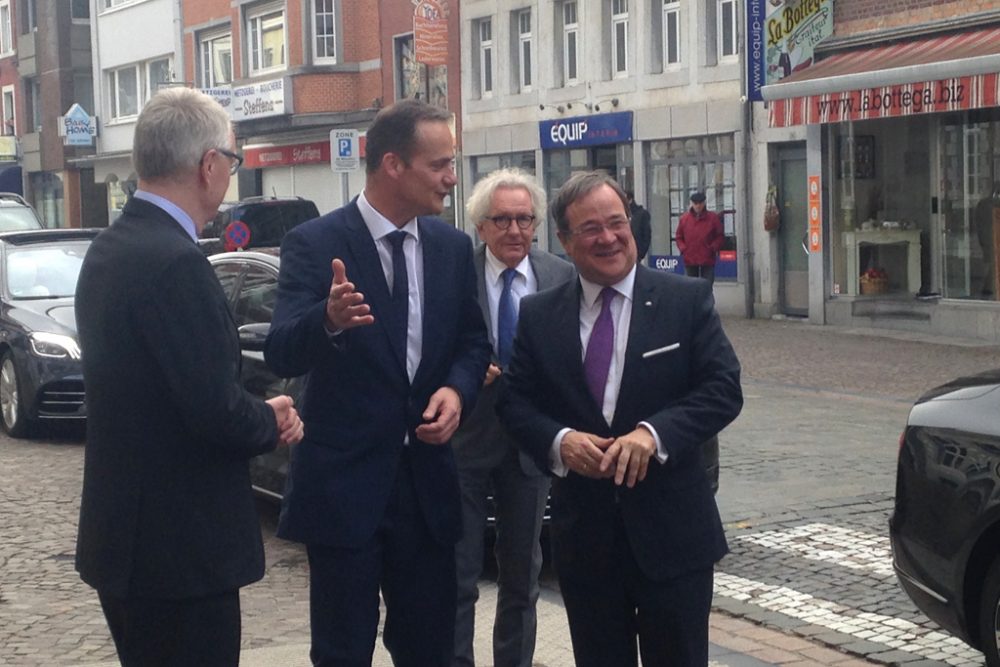 Armin Laschet zu Besuch in Eupen (Bild: Michaela Brück/BRF)