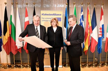 bergabe der Resultate der #CohesionAlliance am 22.3.2018 in Brüssel
