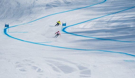 Eleonor Sana mit ihrer Schwester Chloe am 10.3.2018 in Pyeongchang