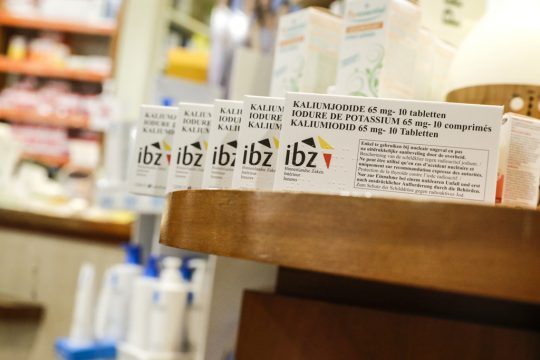 Jodtabletten in einer Apotheke